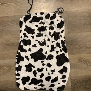 Cow Print Mini Dress
